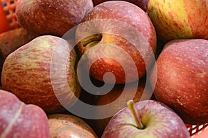 Apples in a Fruit basket.