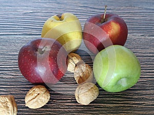 Apples Fruits Health Natural Colors Food Flavor