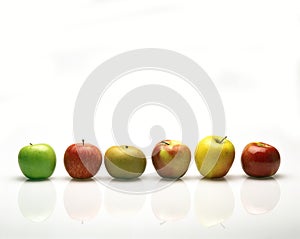Apples : Granny Smith, Calville, Pink Lady, Granada, Golden, and Royal Gala