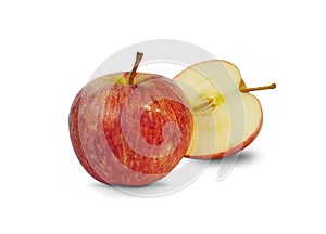 Apples isolated white background with clipping path