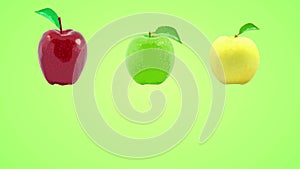 apples jumping animation