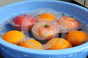 Apples and Oranges in Water