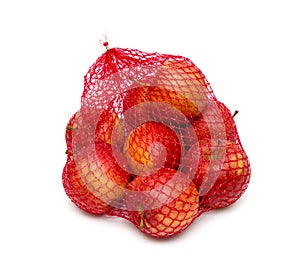 Apples packaged in the red net