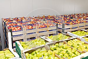 Apples Peppers Crates