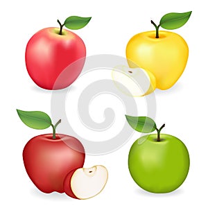 Apples, Pink, Granny Smith, Red and Golden Delicious