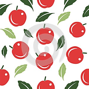 Apples seamless pattern