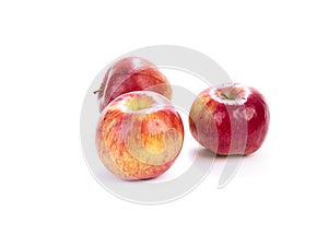 apples on white background