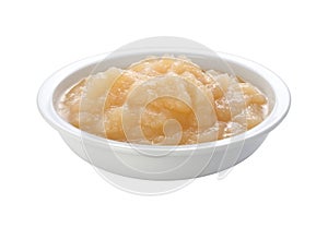 Applesauce in a Dish (with clipping path)