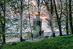 Appley Park, Ryde, and Appley Tower sunrise