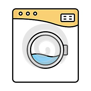 Appliance Outline with Fill Color Vector icon which can easily modify or edit photo