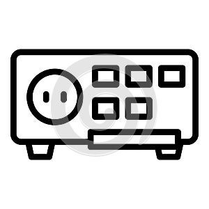 Appliance voltage regulator icon, outline style