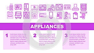 Appliances Domestic Technology Landing Header Vector