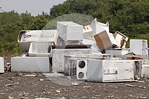 Appliances at the landfill