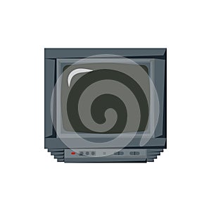 Appliances, old TV 90s in flat style