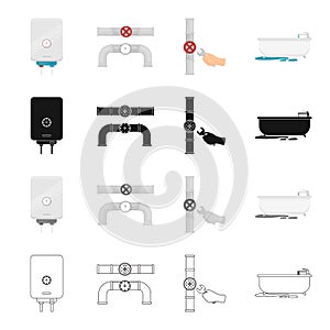 Appliances, plumbing, tools and other web icon in cartoon style.Metal, plastic, equipment, icons in set collection.