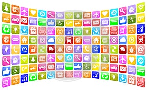 Application Apps App Icon Icons collection for mobile or smart p