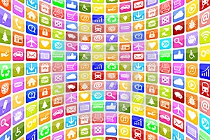 Application Apps App Icon Icons for mobile or smart phone background