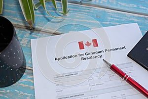Application for Canadian permanent residency photo