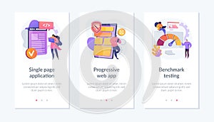 Application development app interface template..
