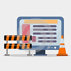 Application development concept vector symbol illustration