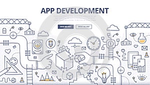 Application Development Doodle Concept