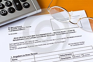 Request disabled person`s pass germany photo
