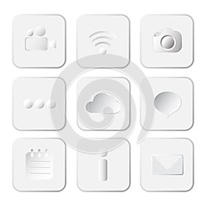 Application icon set vector illustration