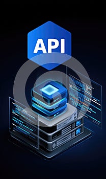 Application interface model: program link, input request, output response, code module, software portal, function