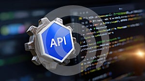 Application interface model: program link, input request, output response, code module, software portal, function