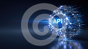 Application interface model: program link, input request, output response, code module, software portal, function