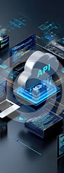 Application interface model: program link, input request, output response, code module, software portal, function