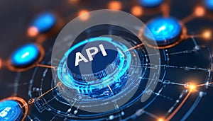 Application Programming Interface, API Software Development Tool, Modern Technology Concept