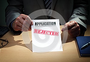 Application rejected