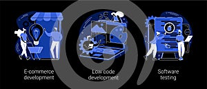 Application software abstract concept vector illustrations.
