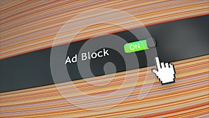 Application system setting Ad block