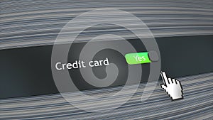 Application system setting Credit card