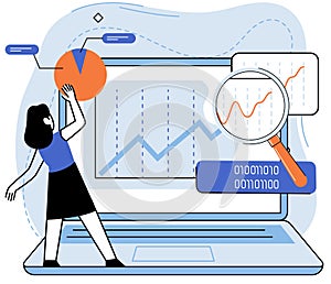 Application testing metaphor. Vector. App test, boot camp training for app before it gets released Software testing