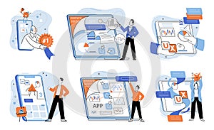 Application testing metaphor. Vector. App test, necessary drill to ensure smooth user journey Software testing, unsung