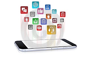 Applications downloading into smartphone device