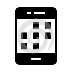 Applications vector glyph flat icon