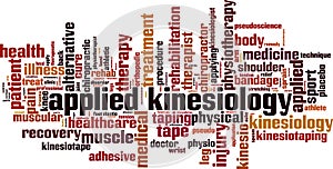 Applied kinesiology word cloud