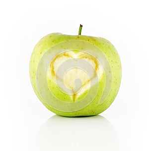 Applle with heart