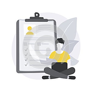 Apply for jobs abstract concept vector illustration.