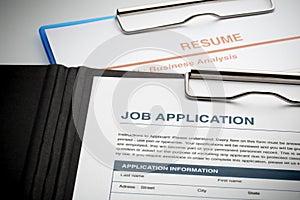 Apply for new job by Application and Resume Document