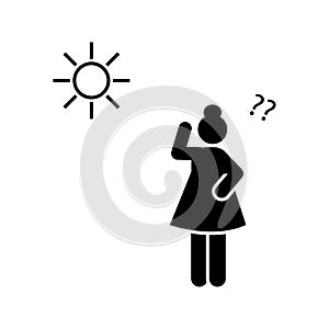 Apply, sunscreens, person icon. Element of systemic lupu icon. Premium quality graphic design icon. Signs and symbols collection