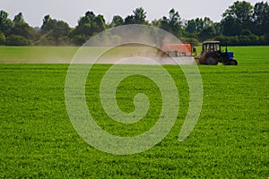 Applying fertilizer photo