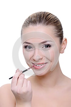 Applying make-up