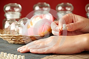 Applying mini moxa stick