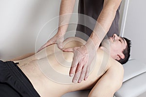 Applying myofascial therapy