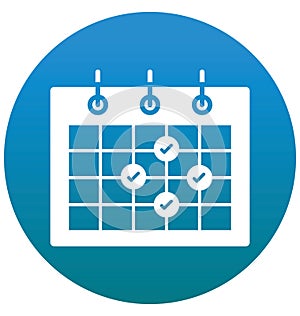 Appointment, calendar, event Isolated Vector Icon can be easily edit and modify photo